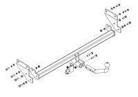 Фаркоп KI 38 для KIA Soul 2019-, Автос, нагрузка 1200/75 кг. БЕЗ подрезки бампера от магазина ФаркопРос