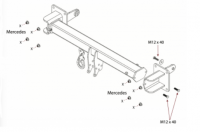 Оригинальный фаркоп WESTFALIA 313662600001 для Mercedes GLE-Class w167 2019-, Mercedes GLS-Class x167 2019-. Съемное вертикальное крепление шара (на ключе). Невидимый вырез в бампере. от магазина ФаркопРос