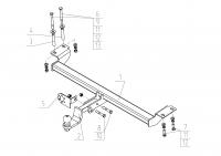 Фаркоп CN 01 для CITROEN C 4  2013-, Автос, нагрузка 1250/75 кг. БЕЗ подрезки бампера от магазина ФаркопРос