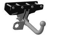 Фаркоп 4852-A Oris на Jeep Wrangler JK 2007-2018, JL 2018- без выреза в бампере. Тип шара: A. Нагрузки: 3100/90 кг, масса фаркопа 9,1 кг (без электрики в комплекте) от магазина ФаркопРос