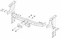 Фаркоп 14190508 Балтекс для MITSUBISHI ASX 04/10 -, шар F нержавеющий, 50/1500, балка с нержавеющей накладкой от магазина ФаркопРос