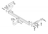 Фаркоп NS 33 для NISSAN Murano (Z52) 2016-2020, Автос, нагрузка 2000/100 кг. БЕЗ подрезки бампера от магазина ФаркопРос