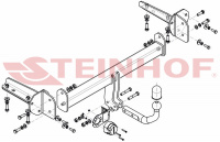 Фаркоп S-414 Subaru Levorg 2015- условно-съемное крепление шара от магазина ФаркопРос