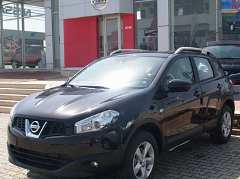 Рейлинги продольные Crown Roof Rail (серый) для Nissan Qashqai+2 длинная база 2007-2014 от магазина ФаркопРос