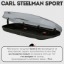 Багажный бокс на крышу Carl Steelman SPORT 1800*790*330 темно-серый "карбон" с двухсторонним открытием + еврокрепление "краб"(об.330л) от магазина ФаркопРос