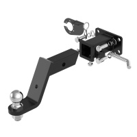 Быстросъемный Фаркоп T23.02E на  TANK 300 2022 -, 400 2023-, Haval H9 рест. с лючком 2024-/ Танк 300 2022 -, 400 2023-, Хавал Х9 рест. с лючком 2024-. БЕЗ выреза в бампере. Масса ТСУ - 7 кг. Нагрузки: 75/750-2500*. (БЕЗ электрики) от магазина ФаркопРос