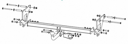 Фаркоп 28902312 Балтекс для ZOTYE T600, 1.6 и 2.0, 16 -, шар A, 75/1500 от магазина ФаркопРос