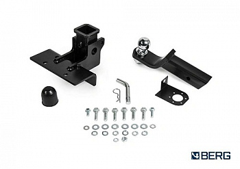 Фаркоп BERG для Toyota Land Cruiser Prado 120/150, (кроме комплектации Black Onyx) 2002-. Тип шара: E. Нагрузки: 2200/120 кг. Вес: 9,2 кг. Небольшой вырез в бампере. Артикул - (F.5714.003) от магазина ФаркопРос