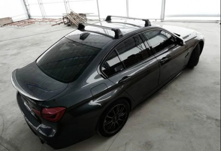 Багажник в штатные места Turtle AIR 3 Premium на BMW цвет серебристый от магазина ФаркопРос