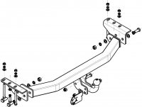 Фаркоп MI 15 для MITSUBISHI Pajero Sport  1998-2008, Автос, нагрузка 2000/100 кг. БЕЗ подрезки бампера от магазина ФаркопРос