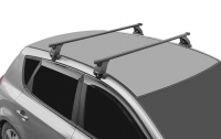 Багажник на крышу LUX, крепление на гладкую крышу для Opel Astra K универсал 2015-2021 (БК3 LUX + прямоугольные дуги 1,2м + КА3 LUX AstraUn15n) от магазина ФаркопРос
