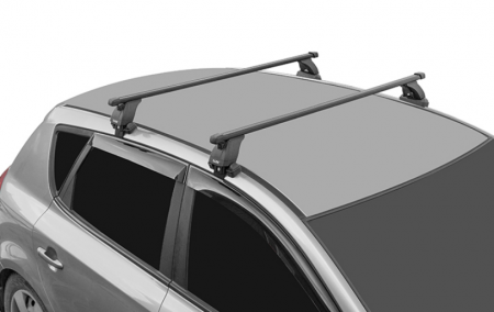 Багажник на крышу LUX, крепление на гладкую крышу для Opel Astra K универсал 2015-2021 (БК3 LUX + прямоугольные дуги 1,2м + КА3 LUX AstraUn15n) от магазина ФаркопРос