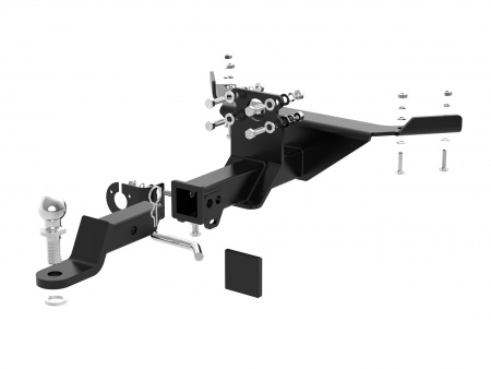 Быстросъемный Фаркоп U23.01E на UAZ PATRIOT 2014 - ... (УАЗ ПАТРИОТ). БЕЗ выреза в бампере. Масса ТСУ - 9 кг. Нагрузки: 90/750-1500*. (БЕЗ электрики) от магазина ФаркопРос