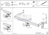 Фаркоп оцинкованный S072A для Subaru Forester 1997-2008,Тип шара: A, Galia. Без выреза бампера. от магазина ФаркопРос