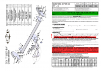 Фаркоп T-S207-BA для SSANG YONG ACTYON (CK)  2011- г.в. (С БЫСТРОСЪЕМНЫМ ШАРОМ), Лидер Плюс от магазина ФаркопРос
