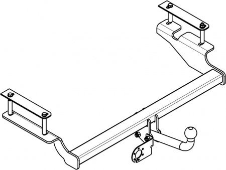 Фаркоп CV 07 для CHEVROLET Aveo 2008-2012, Автос, нагрузка 750/50 кг. С подрезкой бампера от магазина ФаркопРос