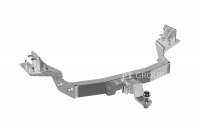 Быстросъемный фаркоп (ГОРЯЧ. Оцинк.) под квадрат для с НЕРЖ накладкой TOYOTA Fortuner 2016-2020 (до рестайлинга), БЕЗ подрезки бампера, TFR-16-991124.00GZN от магазина ФаркопРос