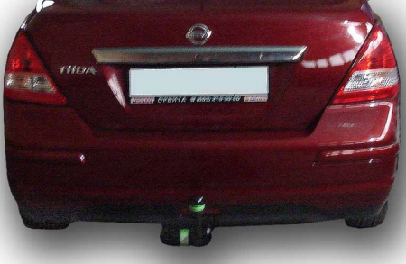 Фаркоп N119-A для NISSAN TIIDA (C11) (седан) 2007-2014 г.в., Лидер Плюс от магазина ФаркопРос
