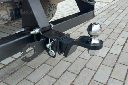 Фаркоп UPK-08-991122.00 PT Group для УАЗ пикап 2008-2014 / УАЗ Профи 2017-2022 (236022, 236031 (стандартная), 236324) - съемный квадрат от магазина ФаркопРос