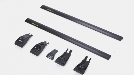 Багажник на интегрированные рейлинги Turtle Tourmaline V2 цвет черный от магазина ФаркопРос