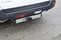 Фаркоп с хромированной накладкой NXT-07-991124.00 PT Group для Nissan X-trail T31 2007-2014 - съемный квадрат от магазина ФаркопРос