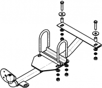 Фаркоп KI 06 для KIA Sportage Grand 2001-2004, Автос, нагрузка 750/50 кг. БЕЗ подрезки бампера от магазина ФаркопРос