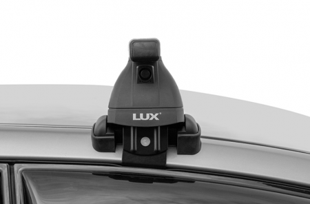 Багажник на крышу LUX, крепление на гладкую крышу для Nissan Juke I внедорожник 2010-2019 (БК3 LUX + прямоугольные дуги 1,1м + КА3 LUX Juke10n) от магазина ФаркопРос