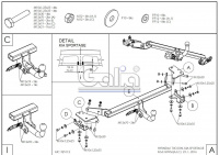 Фаркоп H095C для Hyundai Tucson 2015-2018, Kia Sportage 2015-2018, шар C, Galia от магазина ФаркопРос