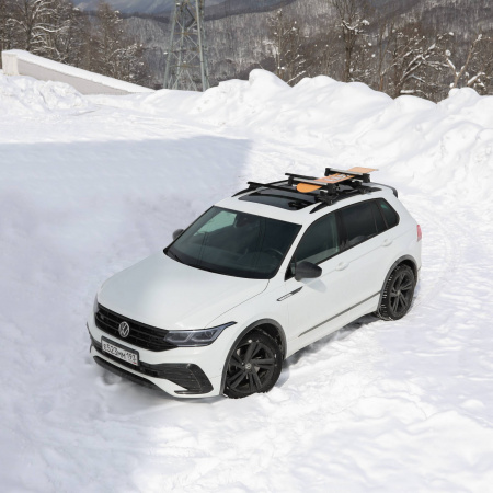 LUX ЭЛЬБРУС 500 Крепление для перевозки лыж и сноубордов (ширина раб. поверхности 50 см) от магазина ФаркопРос