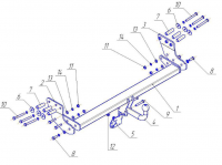 Фаркоп для Volvo XC 90 (оц.шар) кроссовер 2003-2013 VL 01Z, Avtos от магазина ФаркопРос