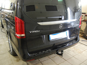 Оригинальный фаркоп 313436600001 для Mercedes V-Class w447 2014-, Mercedes Vito w447 2014-, включая авто с парктроником. Быстросъемное вертикальное крепление шара на ключе., Westfalia от магазина ФаркопРос