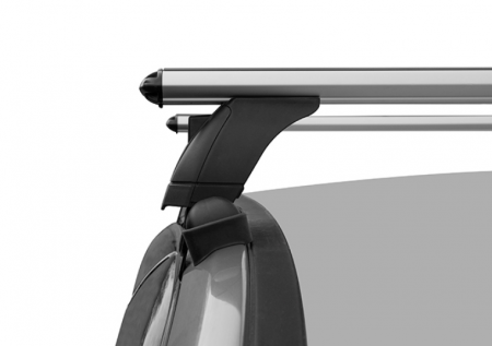 Багажник на крышу LUX, крепление на гладкую крышу для Opel Astra K универсал 2015-2021 (БК3 LUX + дуги аэро-классик 1,2м + КА3 LUX AstraUn15n) от магазина ФаркопРос