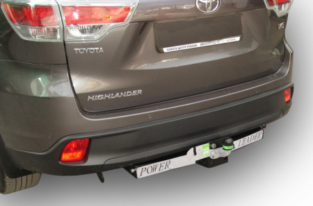 Фаркоп T120-F(N) для Toyota Highlander (XU50) (с металлич. пластиной) 2013-, Шар: F, Лидер Плюс от магазина ФаркопРос