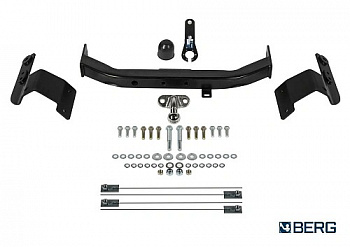 Фаркоп BERG для Toyota Land Cruiser 200 (Executive, TRD) 2007-. Тип шара: F. Нагрузки: 1500/75 кг. Вес: 20 кг. БЕЗ выреза в бампере. Артикул - (F.5713.004) от магазина ФаркопРос