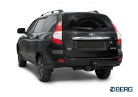 Фаркоп BERG для Lada Priora I, I рестайлинг 2007-2018. Тип шара: A. Нагрузки: 900/75 кг. Вес: 12 кг. БЕЗ выреза в бампере. Артикул - (F.6018.001) от магазина ФаркопРос
