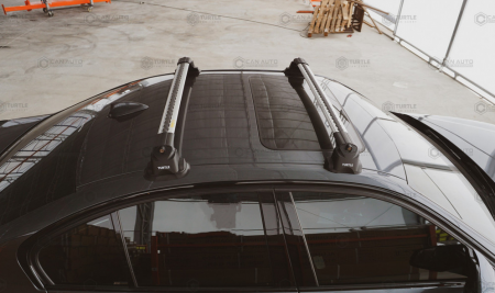 Багажник в штатные места Turtle AIR 3 Premium на BMW цвет серебристый от магазина ФаркопРос