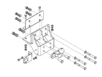 Фаркоп TY 47 для TOYOTA Hilux (с силовым брусом) 2010-2015, Автос, нагрузка 2800/120 кг. БЕЗ подрезки бампера от магазина ФаркопРос