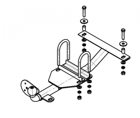 Фаркоп KI 11 для KIA Sportage I 2001-2004, Автос, нагрузка 750/50 кг. БЕЗ подрезки бампера от магазина ФаркопРос
