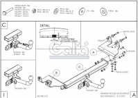 Фаркоп H070C для Hyundai Tucson 2004-2010, Kia Sportage 2004-2010, шар C, Galia от магазина ФаркопРос