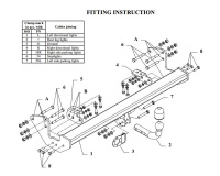 Фаркоп M108A для Mercedes V-Class w447 2014-, Mercedes Vito w639 2003-2014, w447 2014-, Mercedes Viano w639 2003-2014. Особенности: задний привод, после 07/2010- необходима большая подрезка бампера, Galia от магазина ФаркопРос