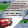 Фаркоп N106-A для NISSAN ALMERA (N16, седан) 2000-2006, Лидер Плюс от магазина ФаркопРос