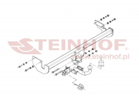Фаркоп K-008 для Kia Rio II хэтчбек 3 / 5D 2005-2009, Steinhof от магазина ФаркопРос