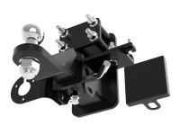 Фаркоп T23.08E для Toyota Land Cruiser 200 2007- … г.в. Lexus LX – 2006 - 2021 г.в. Тип шара: E. Невидимый вырез в бампере. Масса ТСУ: 7 кг. Нагрузки: 140/750-3500* кг. (БЕЗ электрики) от магазина ФаркопРос