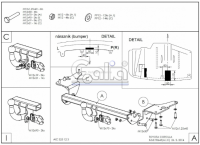 Фаркоп T064A для Toyota Corolla sedan E160 2013-, Galia от магазина ФаркопРос