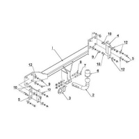 Фаркоп B-054 для BMW 5-Series E60 / E61 2003-2010, Steinhof от магазина ФаркопРос