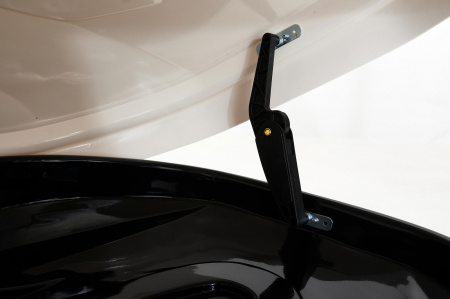 Бокс "Avangard" 2000*850*360 белый карбон с двухсторонним открытием+ еврокрепление "краб" (об.430л) от магазина ФаркопРос