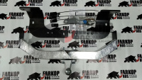 Фаркоп, Y20E, для TOYOTA LAND CRUISER 200, 10/07-15, 15-,  шар F оцинкованный в балке,  50/1500,  нержавеющая накладка Балтекс от магазина ФаркопРос