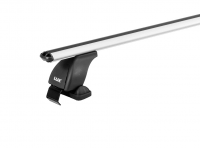 Багажник на крышу LUX, крепление за дверные проемы для Nissan Qashqai (J10) внедорожник 2007-2013 (БК1+дуги аэро-эконом 1,3м+КА LUX Qashqai07n) от магазина ФаркопРос