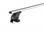 Багажник на крышу LUX, крепление за дверные проемы для Nissan Qashqai (J10) внедорожник 2007-2013 (БК1+дуги аэро-эконом 1,3м+КА LUX Qashqai07n) от магазина ФаркопРос