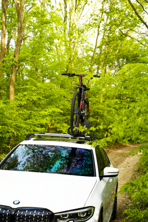 Велокрепления на крышу авто Turtle Pro-S черного цвета от магазина ФаркопРос